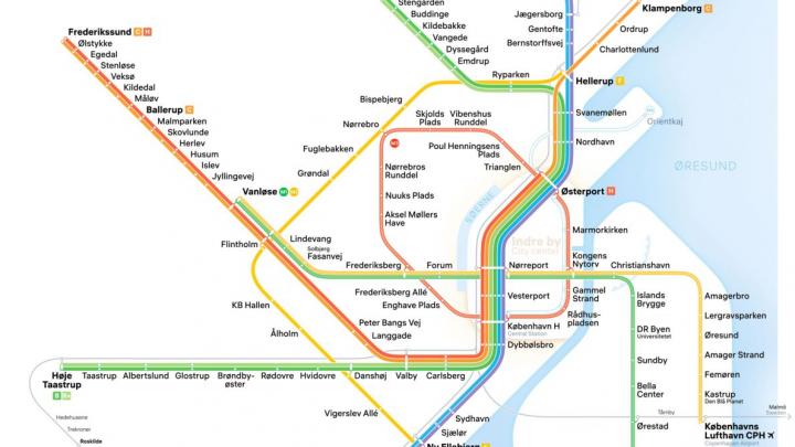 S-tog og metro kort